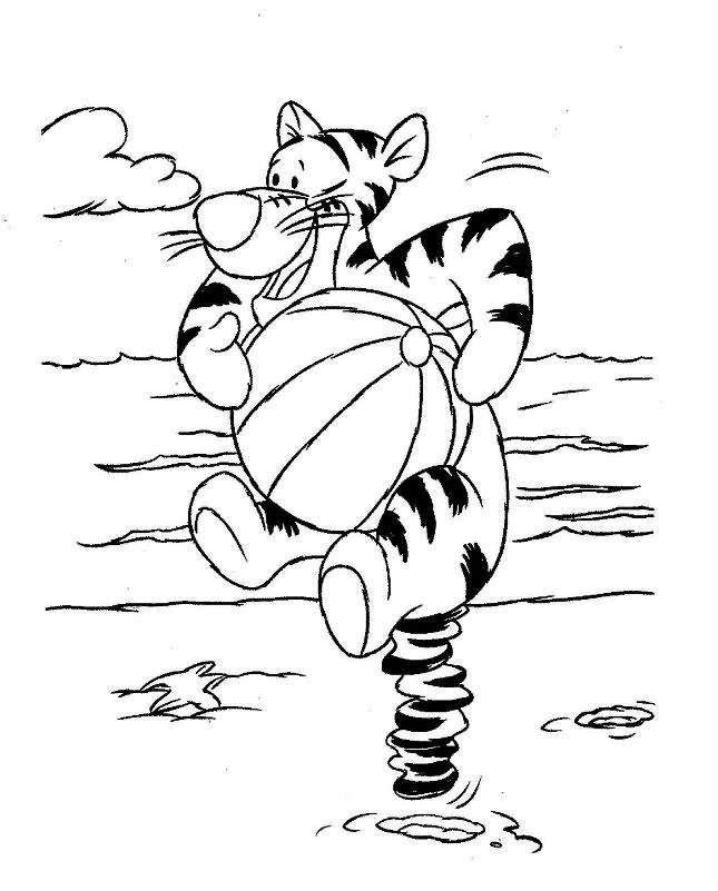 Plansa de colorat cu Winnie de Pooh 86 86